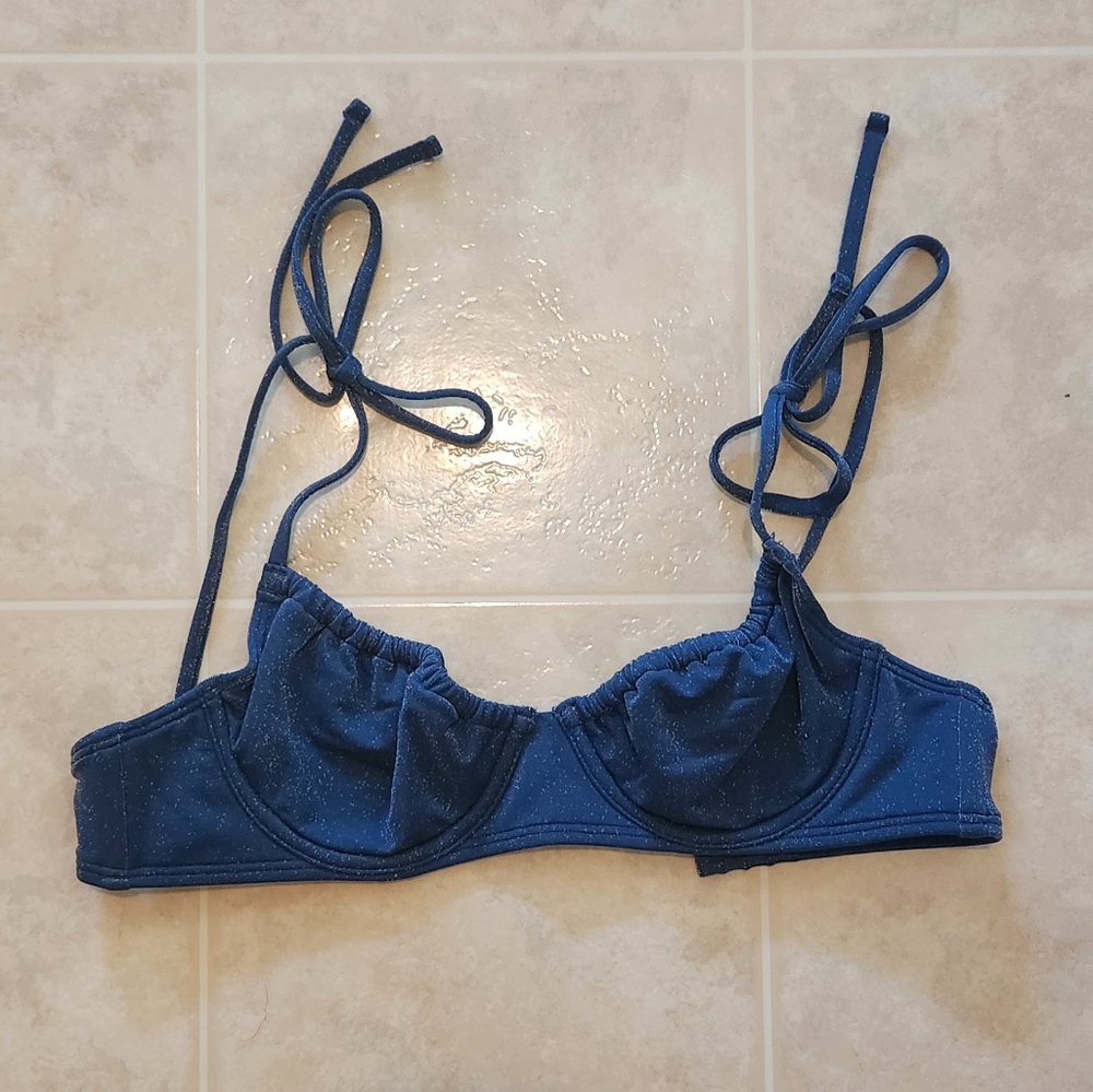 Abercrombie & Fitch | Shimmer Tie Bikini Top